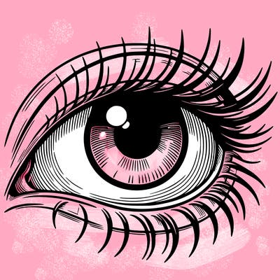 blank realistic eye