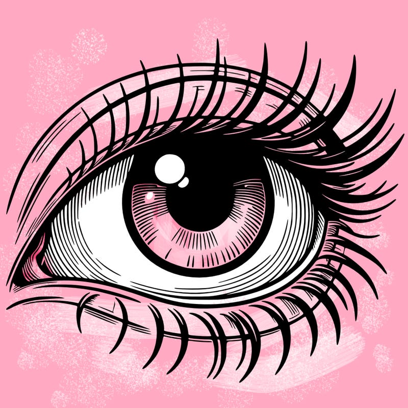 blank realistic eye