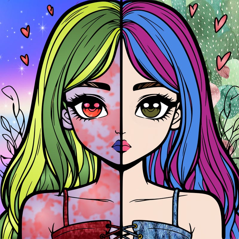 realistic girl split