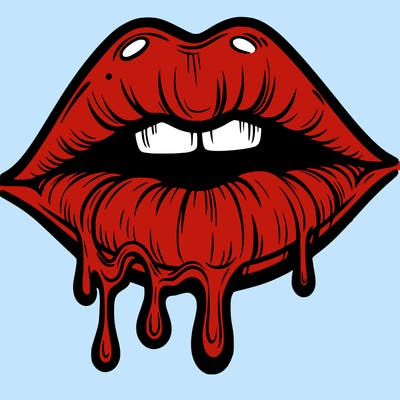 lips that look realistic and drip