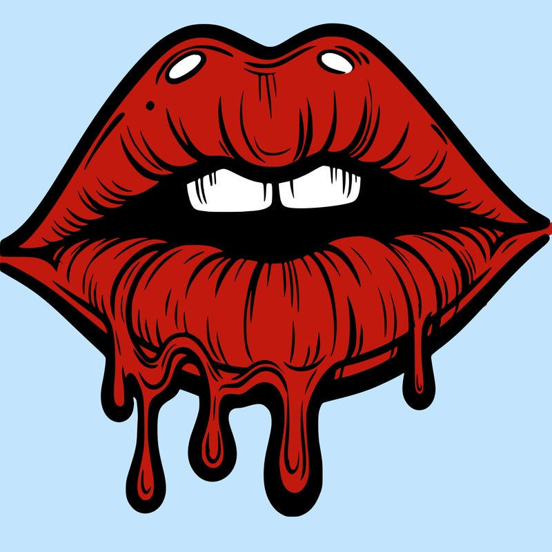lips that look realistic and drip