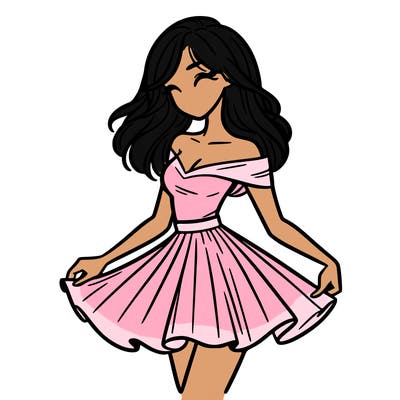 woman in skirt