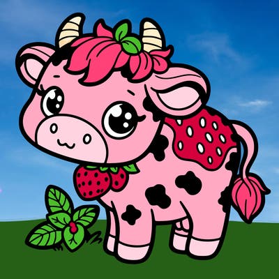 strawberry cow