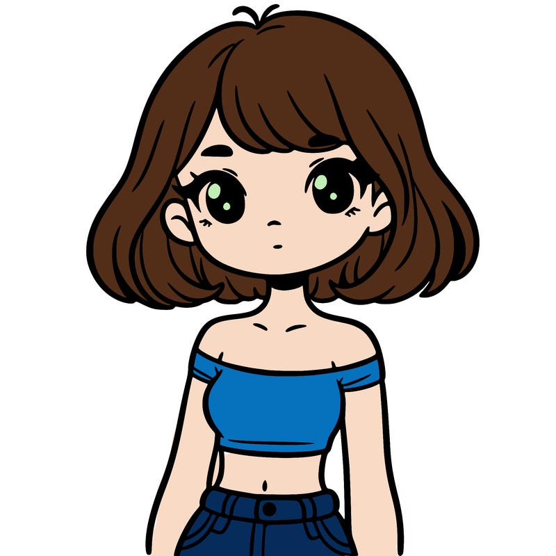 girl in a cute crop top