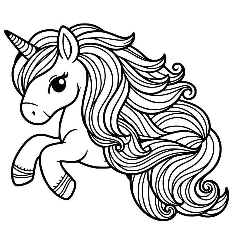 easy unicorn drawing