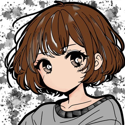 cool anime girl with short hair