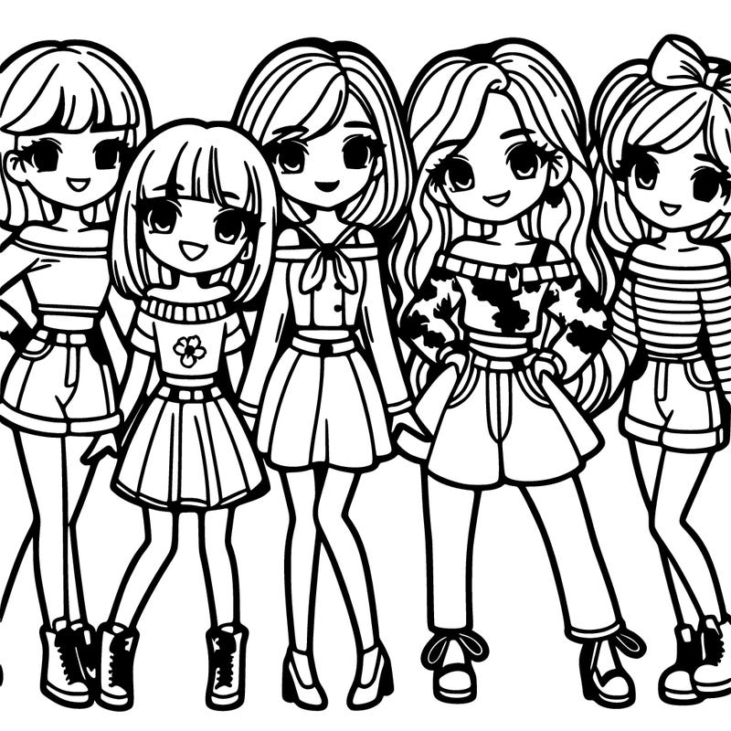 a group of girls