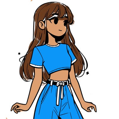 girl in a cute crop top