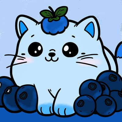 blueberry cat