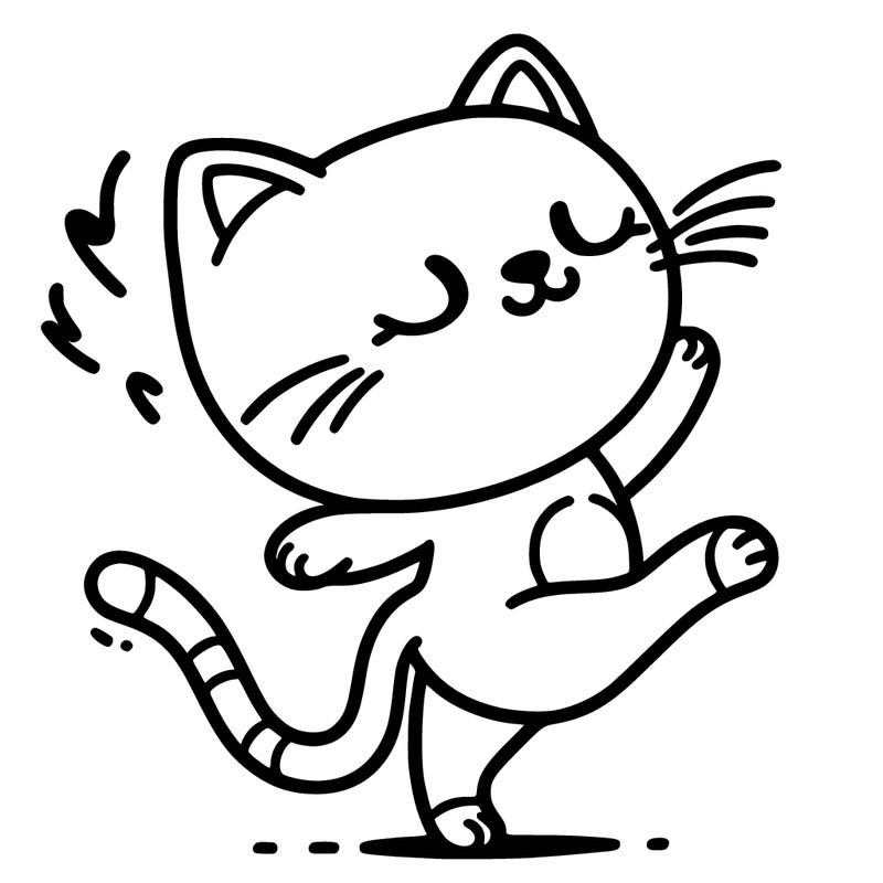 dancing cat