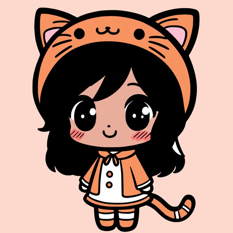 girl in a cat costume