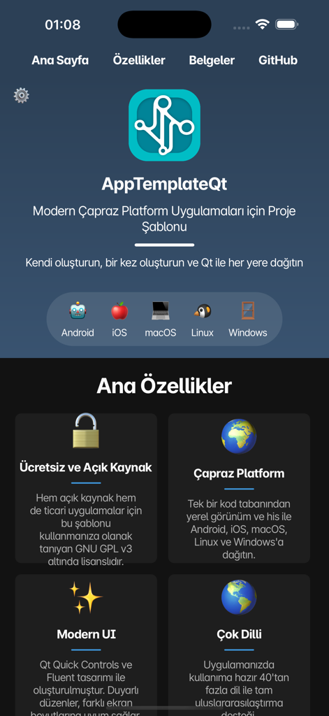 AppTemplateQt - Developer Tools App | MWM