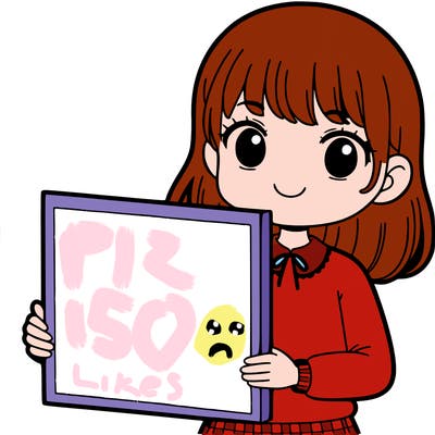 girl holding a blank sign blank face