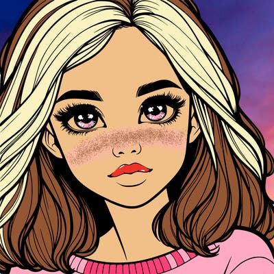 realistic girl whith cute eyes