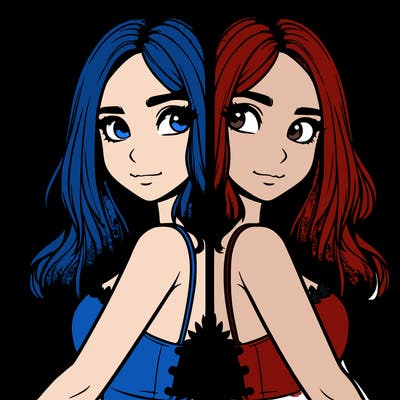 a realistic girl split