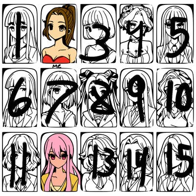girls that look diffrent anime