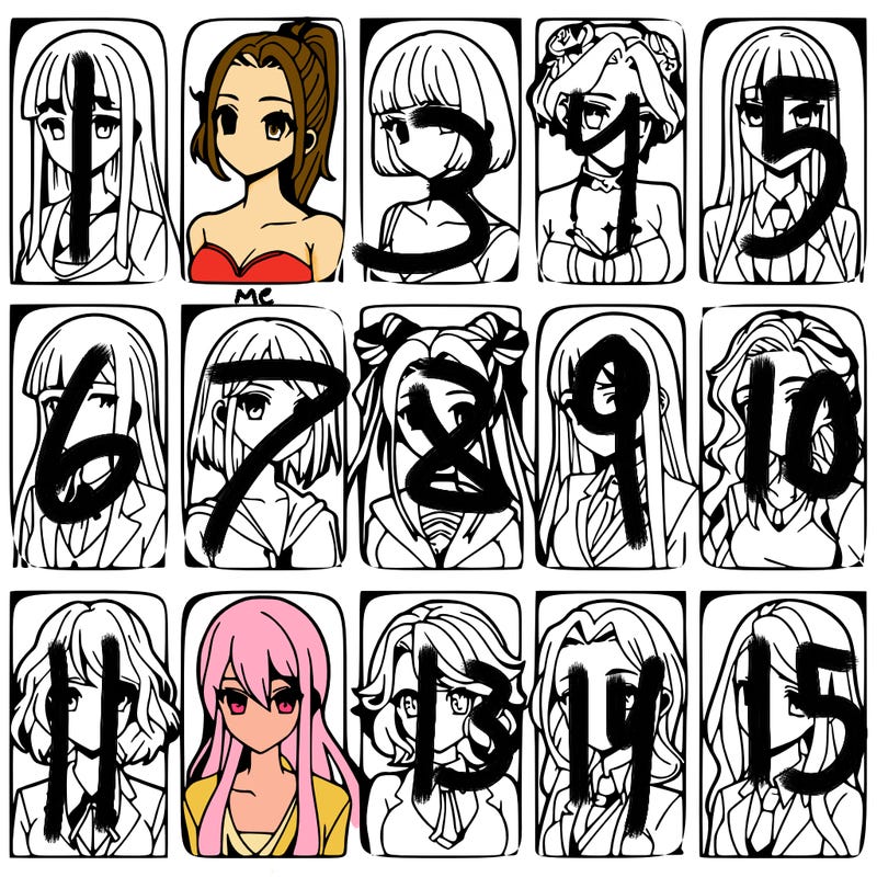 girls that look diffrent anime