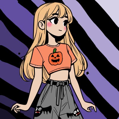 girl in a cute crop top