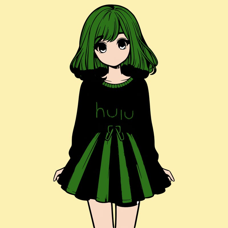 realistic girl with a skirt on