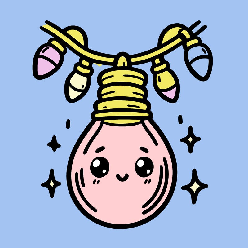 small bulb of a garland