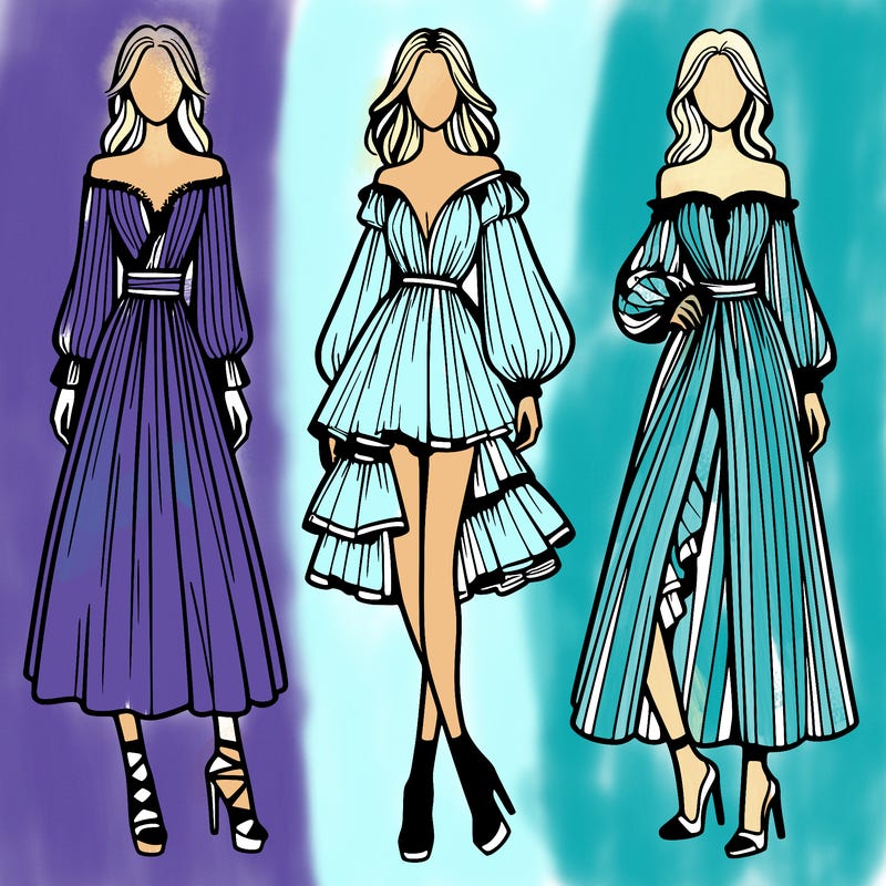 fashion models dresses