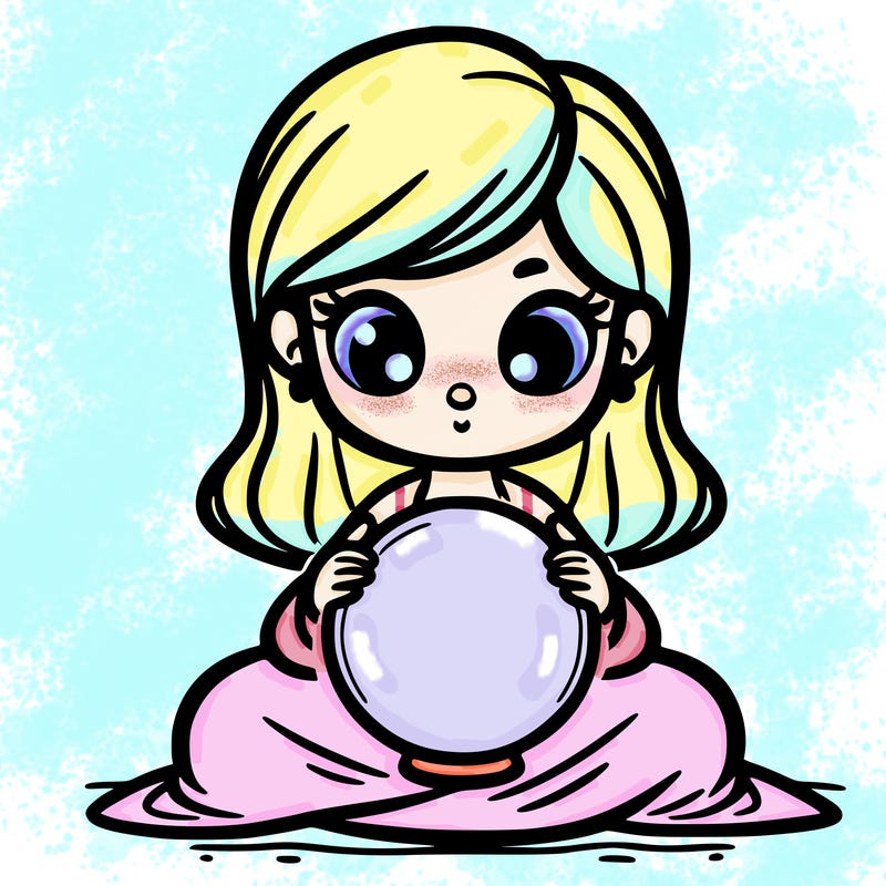 girl with a glowing orb