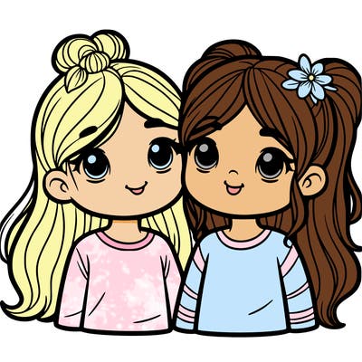 two girl friends