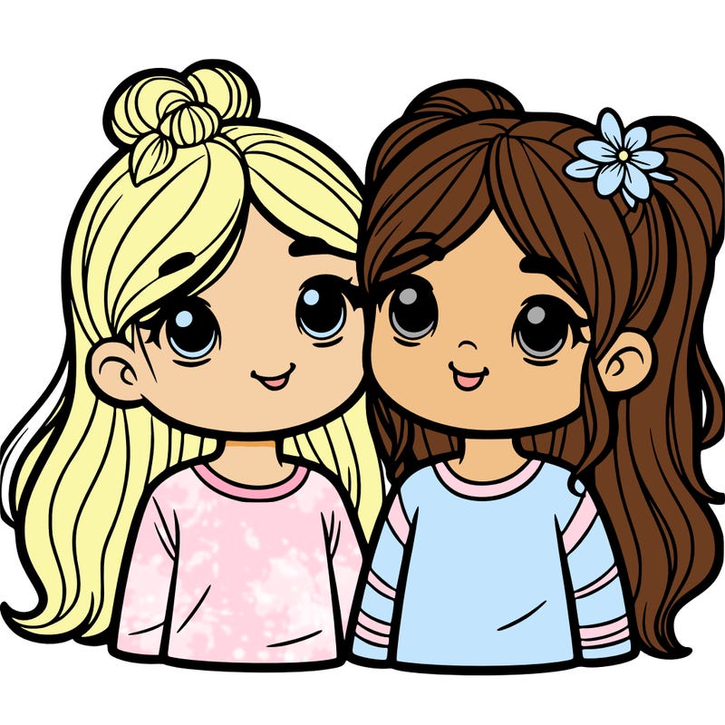 two girl friends
