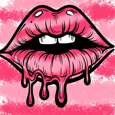 lips that look realistic and drip