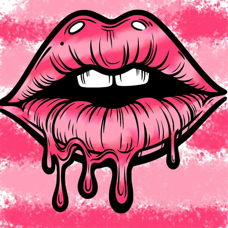 lips that look realistic and drip