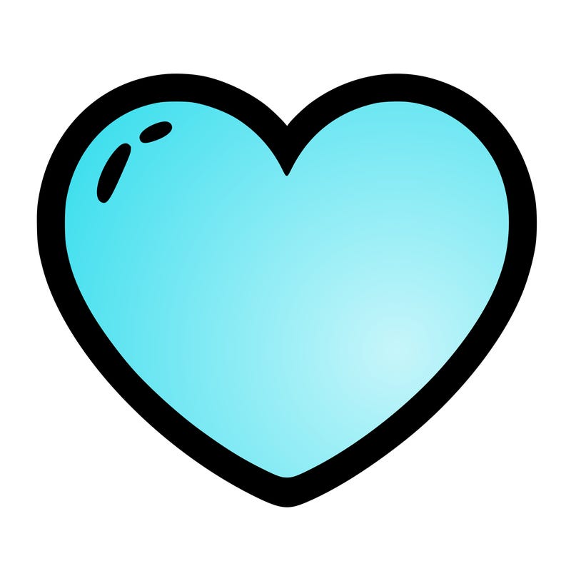 a blank heart