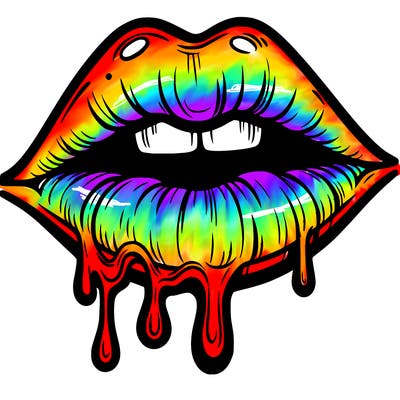 lips that look realistic and drip
