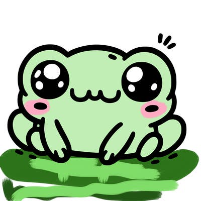 kawaii frog