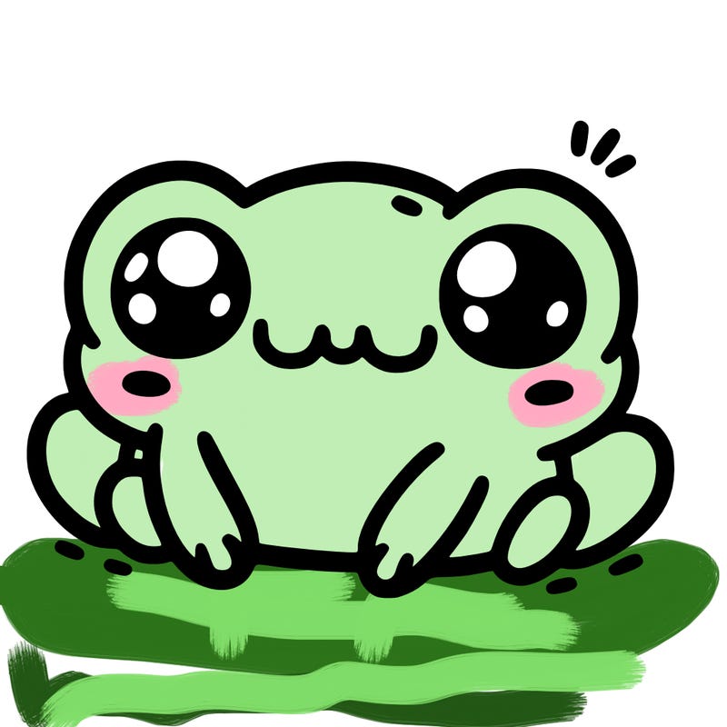 kawaii frog