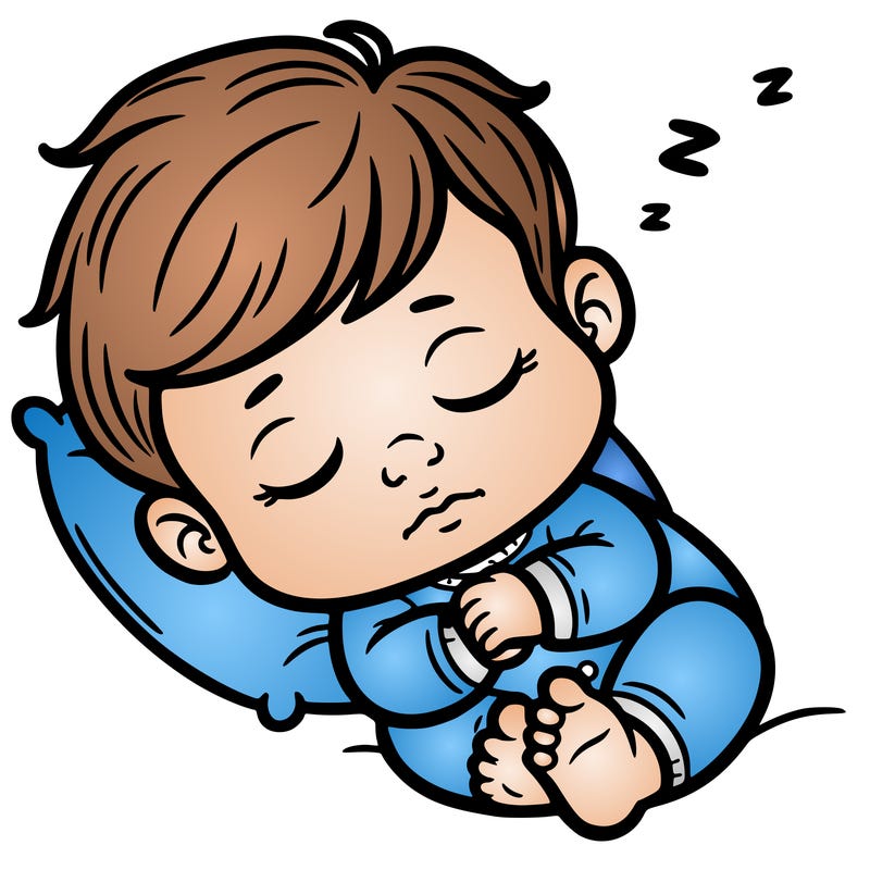 sleeping baby.