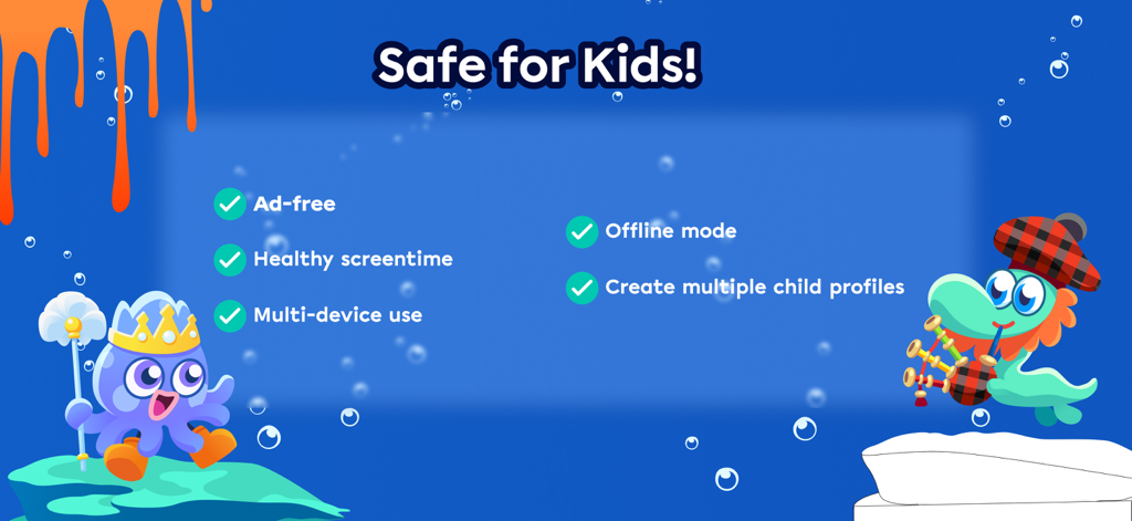 Moshi Coloring World - Liste der Sicherheitsfunktionen von Moshi Coloring World, einschließlich werbefrei und Offline-Modus