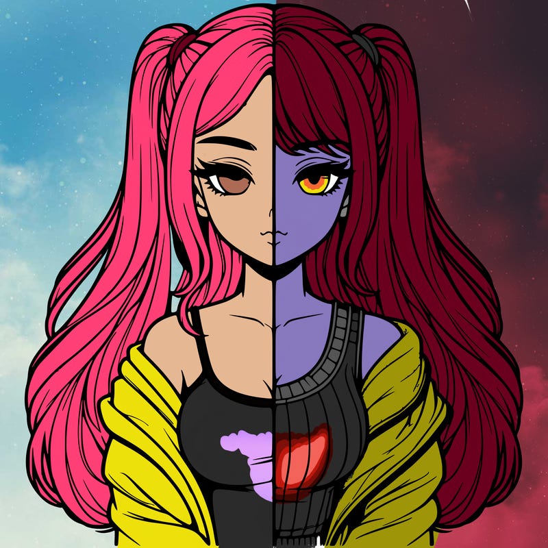 realistic girl split