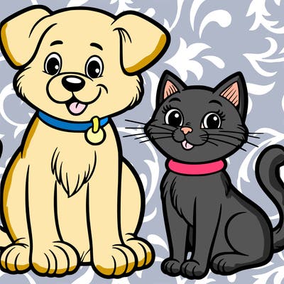 cat and dog