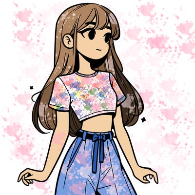 girl in a cute crop top