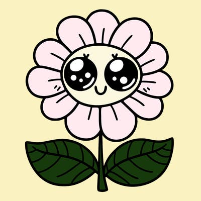 flower with eyes