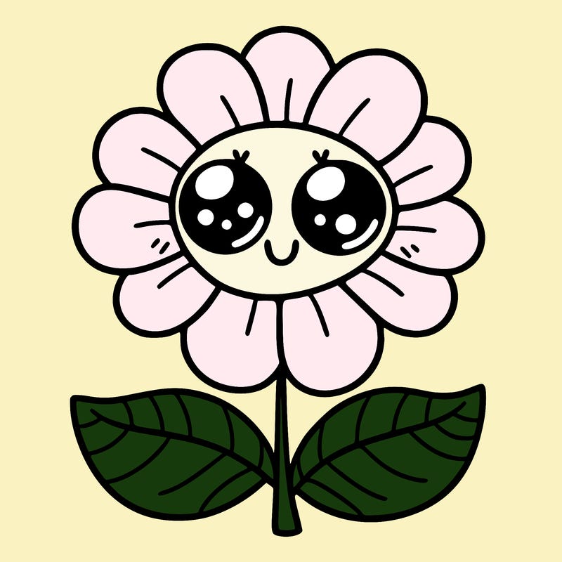 flower with eyes