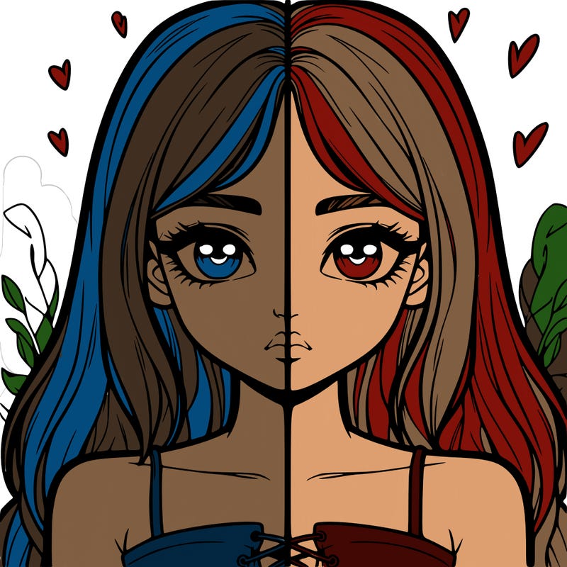 realistic girl split