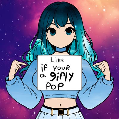 girl holding a blank sign in a long sleeve crop top