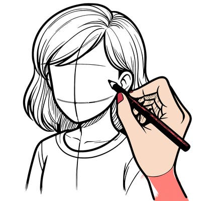 drawing a realistic person