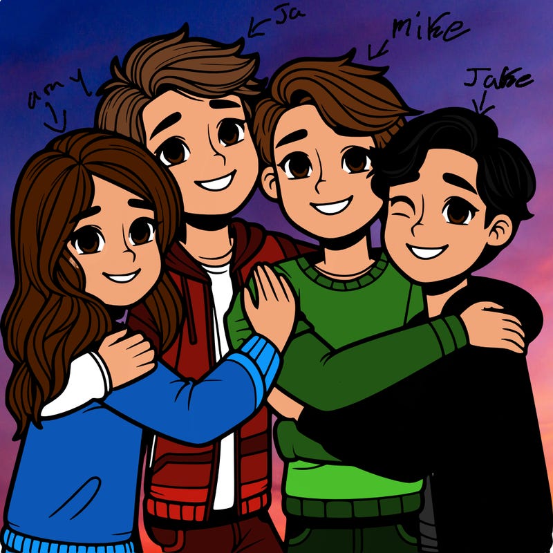 friends hugging
