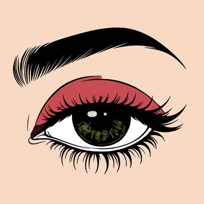 eye closed realistic