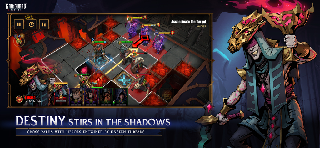 Grimguard Tactics: Fantasy RPG - Tactical turn based combat gameplay in Grimguard Tactics Fantasy RPG