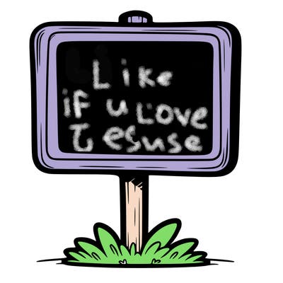 a blank sign