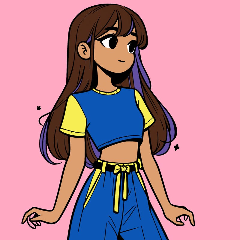 girl in a cute crop top