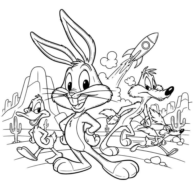 create a picture of looney toons